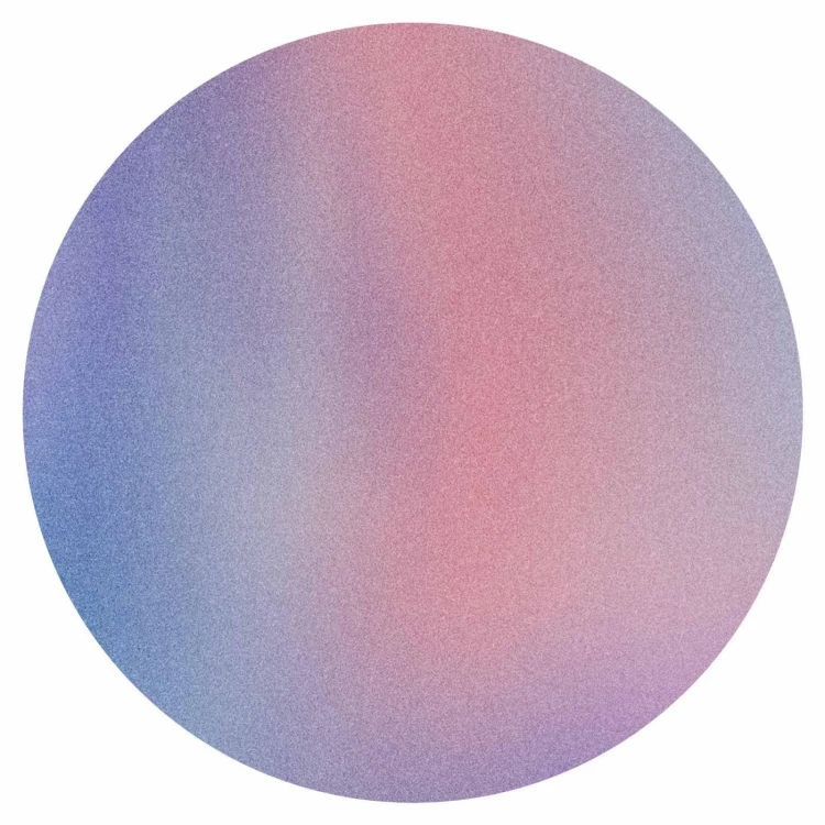 Fototapeta okrągła - Tęczowy gradient - delikatny wielokolorowy gradient przypominający mgłę