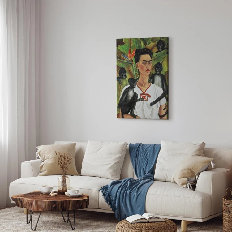 Obraz - Frida Kahlo – Autoportret z małpami