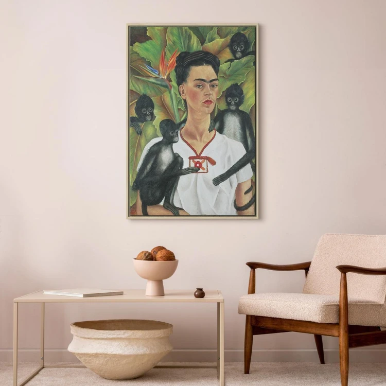 Obraz - Frida Kahlo – Autoportret z małpami