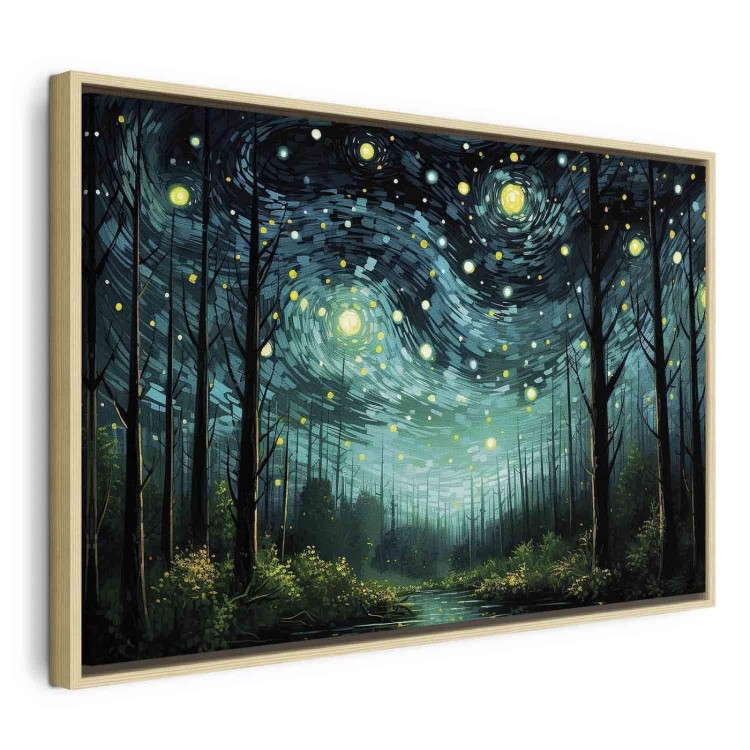 Obraz - Gwieździsta noc - współczesna wersja nocnego nieba Van Gogha