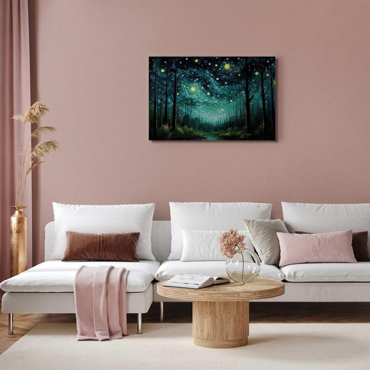 Obraz - Gwieździsta noc - współczesna wersja nocnego nieba Van Gogha