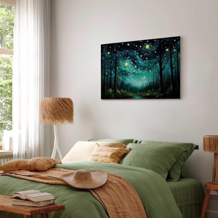 Obraz - Gwieździsta noc - współczesna wersja nocnego nieba Van Gogha