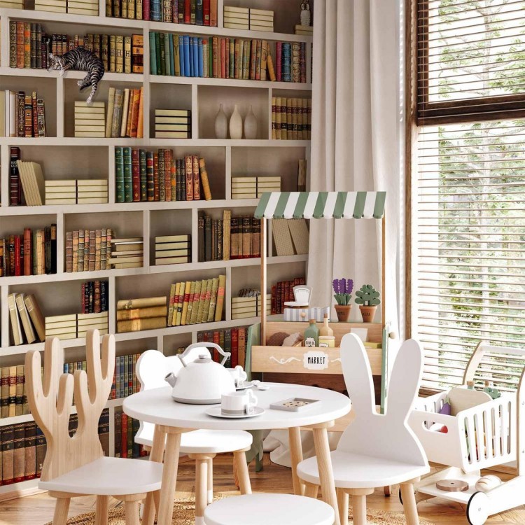 Fototapeta - Domowa biblioteczka