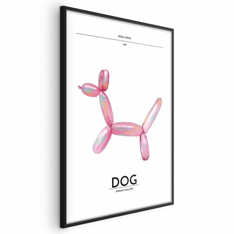 Plakat - Holo-Dog - Kolorowy pies w stylu retro