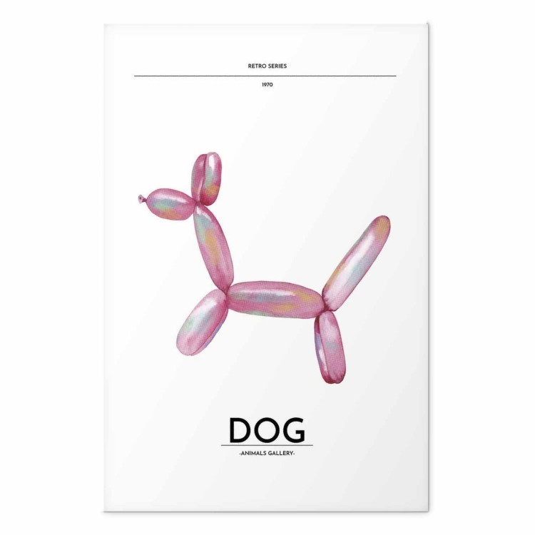 Plakat - Holo-Dog - Kolorowy pies w stylu retro