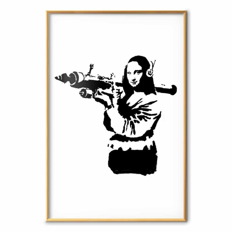 Plakat - Banksy Mona Lisa with Rocket Launcher