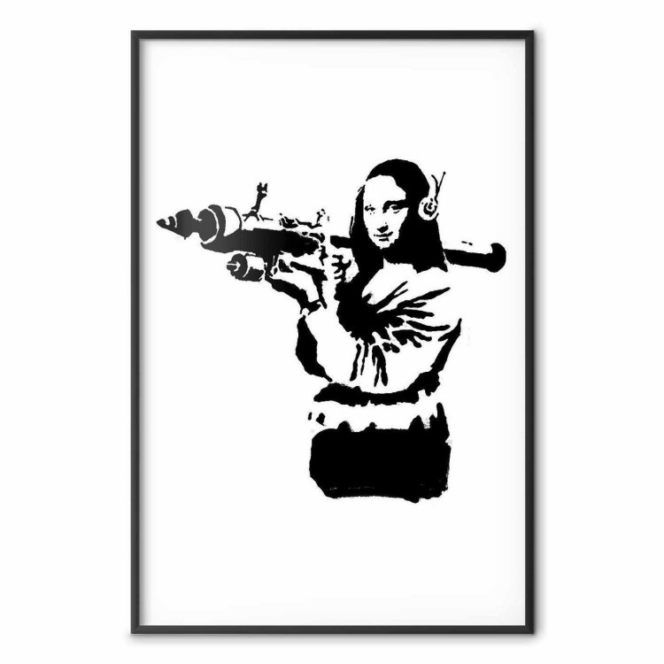 Plakat - Banksy Mona Lisa with Rocket Launcher