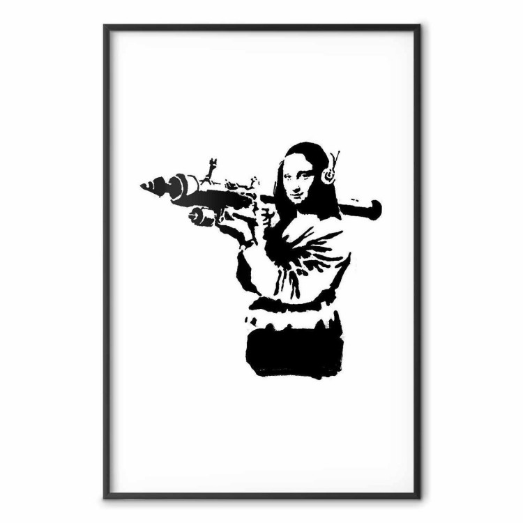 Plakat - Banksy Mona Lisa with Rocket Launcher