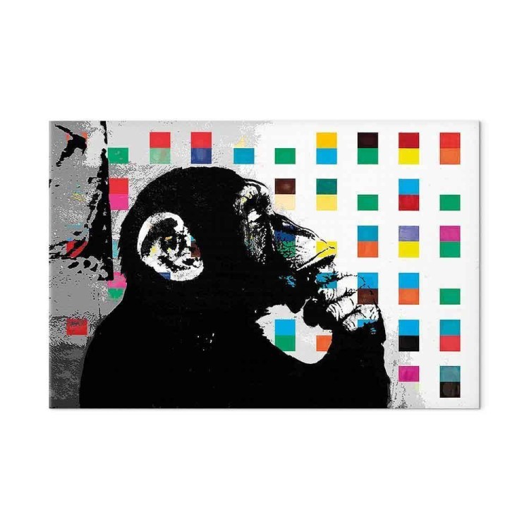 Obraz - Banksy The Thinker Monkey