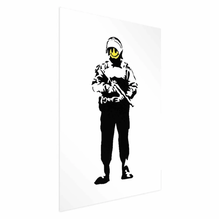 Plakat - Uśmiechnięty policjant