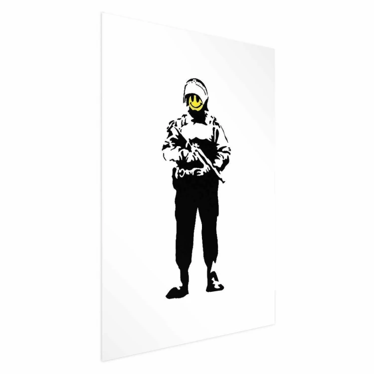 Plakat - Uśmiechnięty policjant