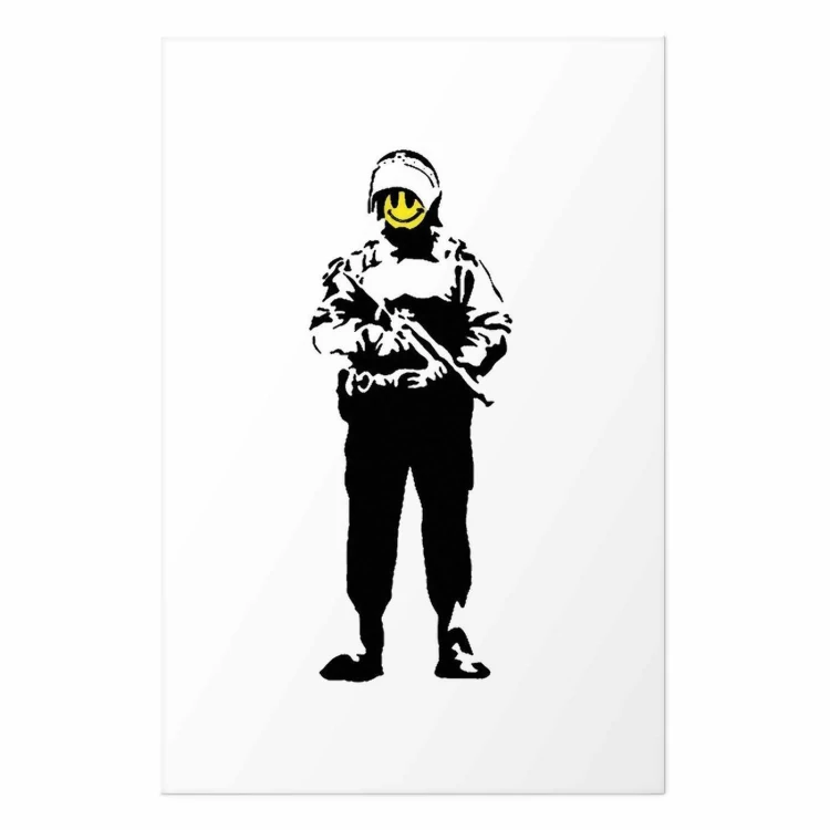 Plakat - Uśmiechnięty policjant