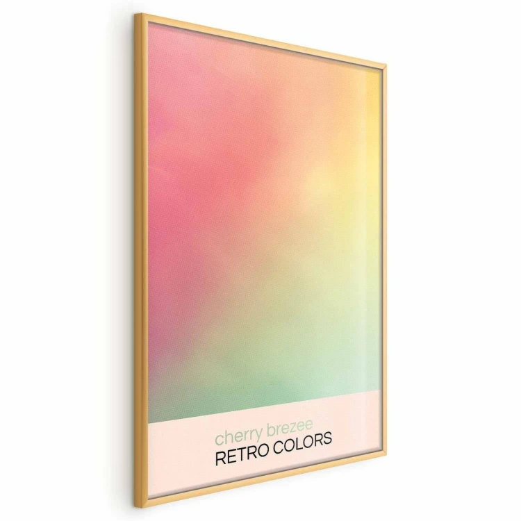 Plakat - Cherry Brezee - Pastelowy gradient w delikatnych retro kolorach