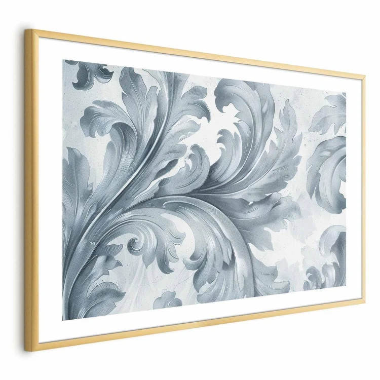 Plakat - Kamienny ornament w stylu barokowym