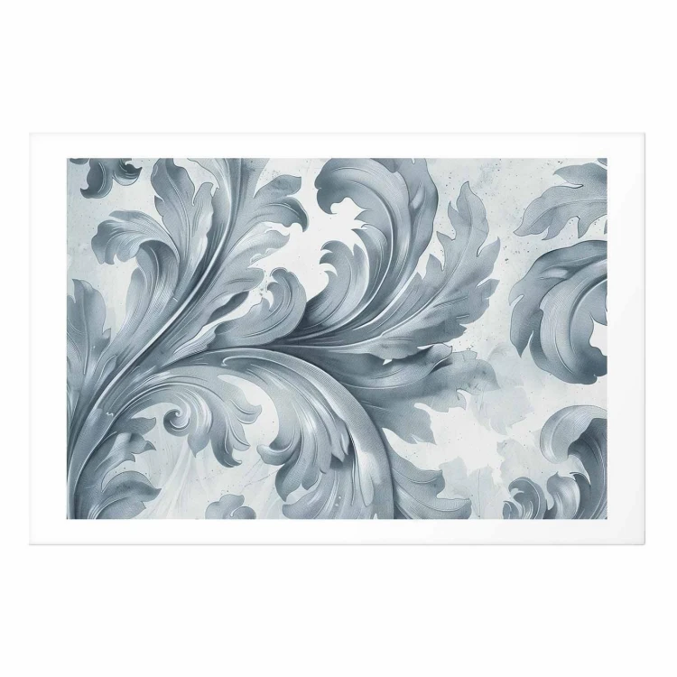 Plakat - Kamienny ornament w stylu barokowym