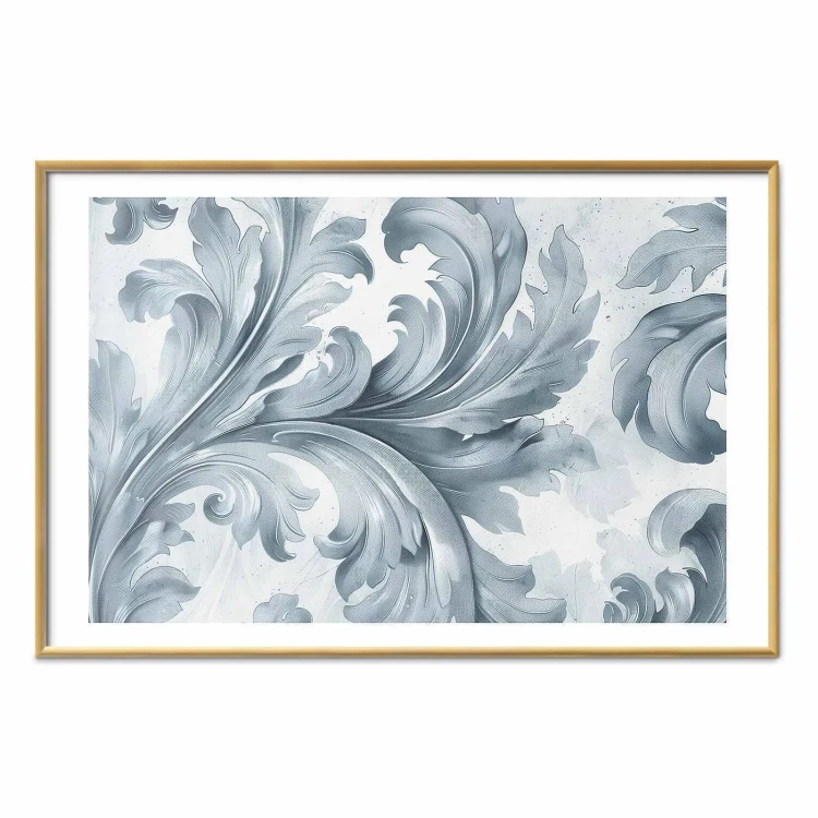 Plakat - Kamienny ornament w stylu barokowym