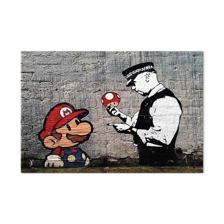 Obraz - Mario and Cop by Banksy
