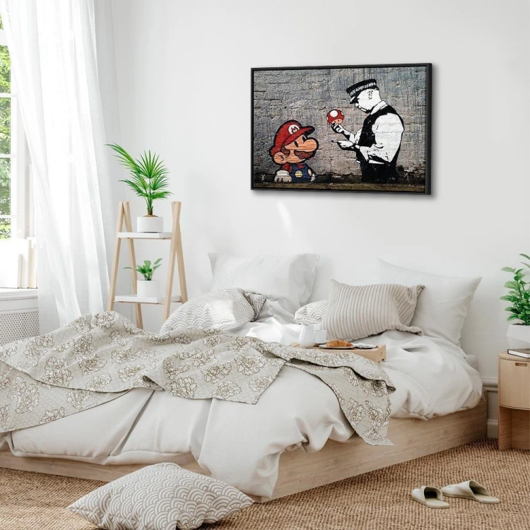 Obraz - Mario and Cop by Banksy