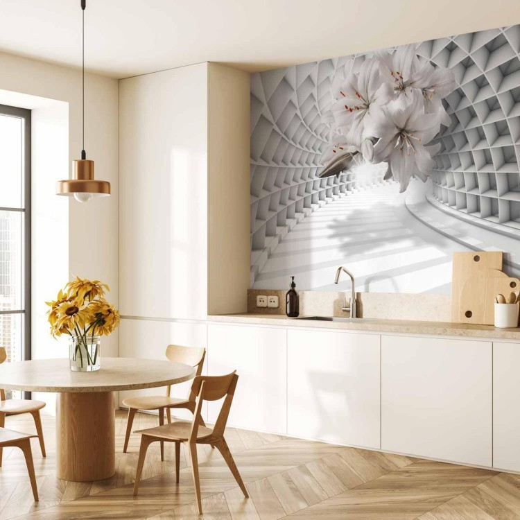 Fototapeta - Kwiaty w tunelu