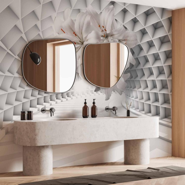 Fototapeta - Kwiaty w tunelu