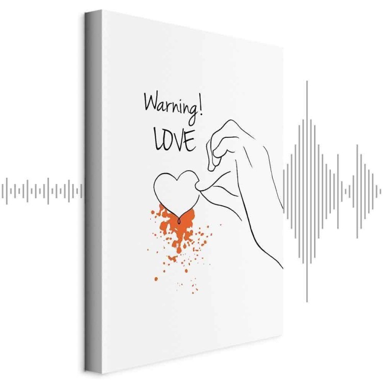 Obraz - Warning! Love (1-częściowy) pionowy