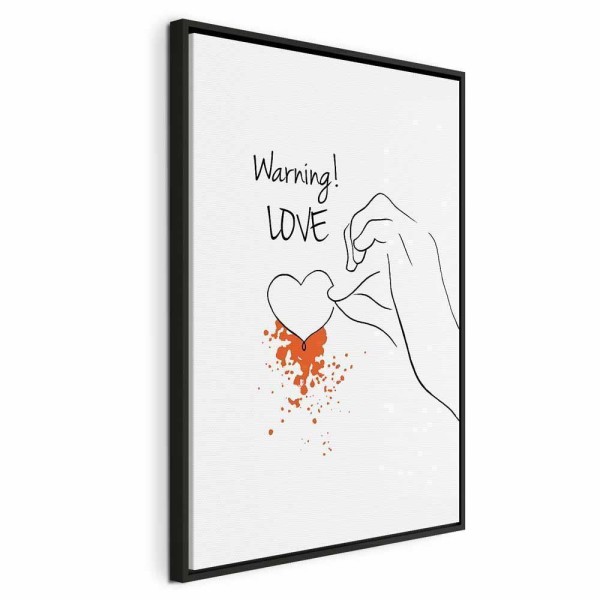 Obraz - Warning! Love (1-częściowy) pionowy