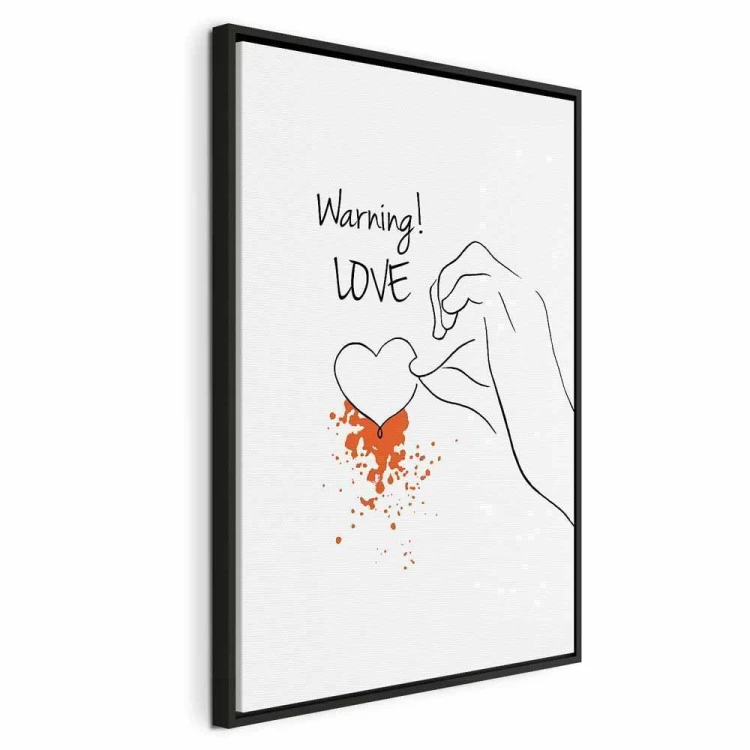 Obraz - Warning! Love (1-częściowy) pionowy