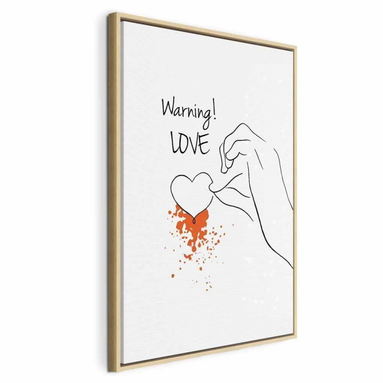 Obraz - Warning! Love (1-częściowy) pionowy