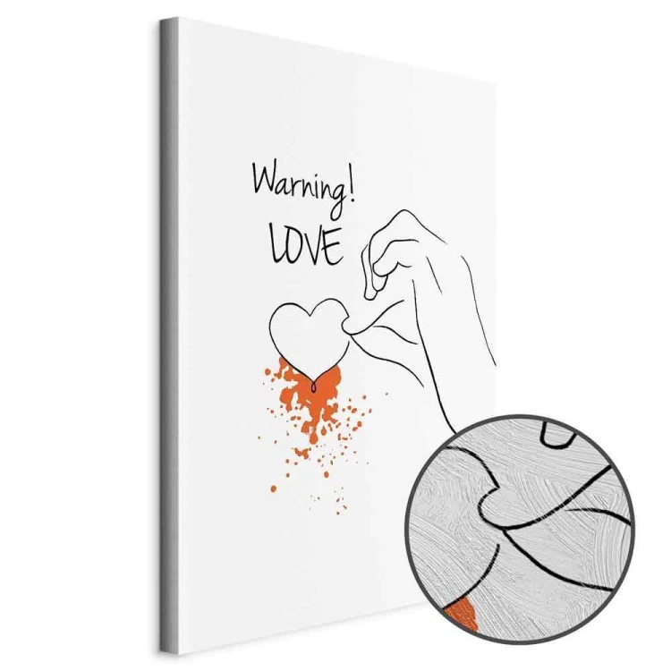 Obraz - Warning! Love (1-częściowy) pionowy