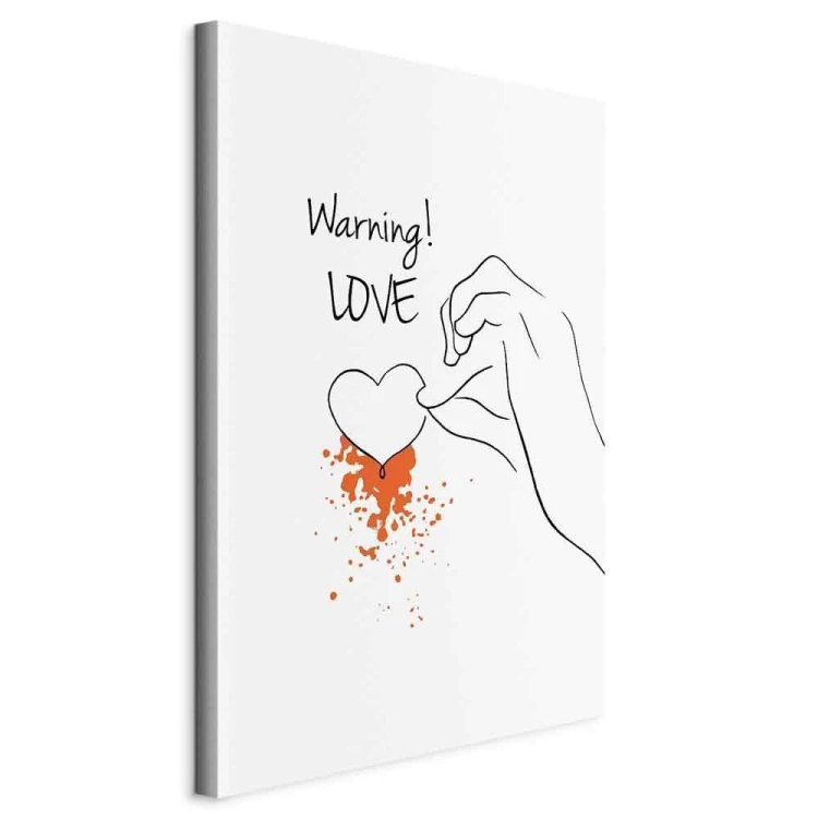 Obraz - Warning! Love (1-częściowy) pionowy
