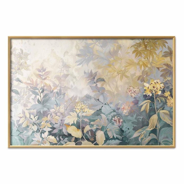 Plakat - Gobelinowy wzór w kolorowe kwiaty