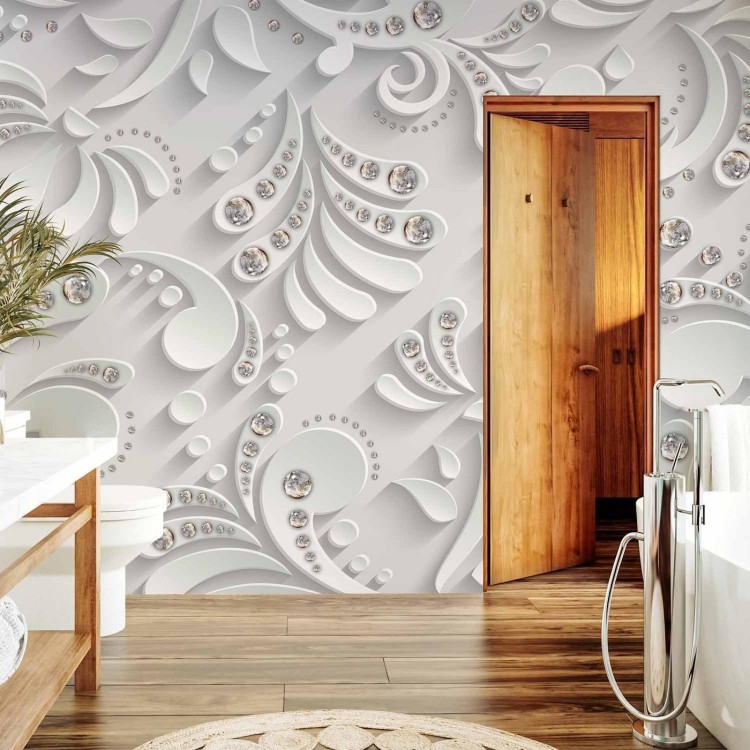 Fototapeta - Kwiaty w kryształy