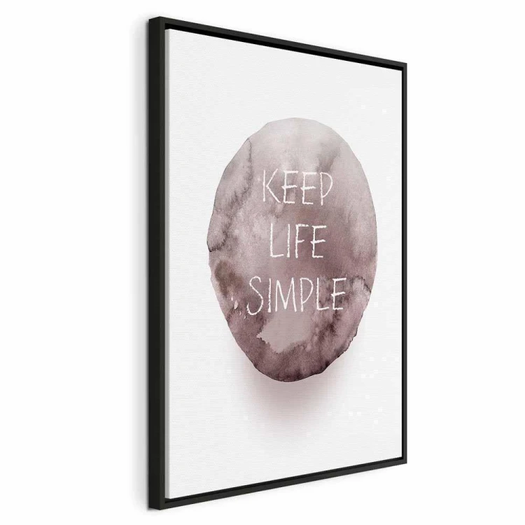 Obraz - Keep Life Simple (1-częściowy) pionowy