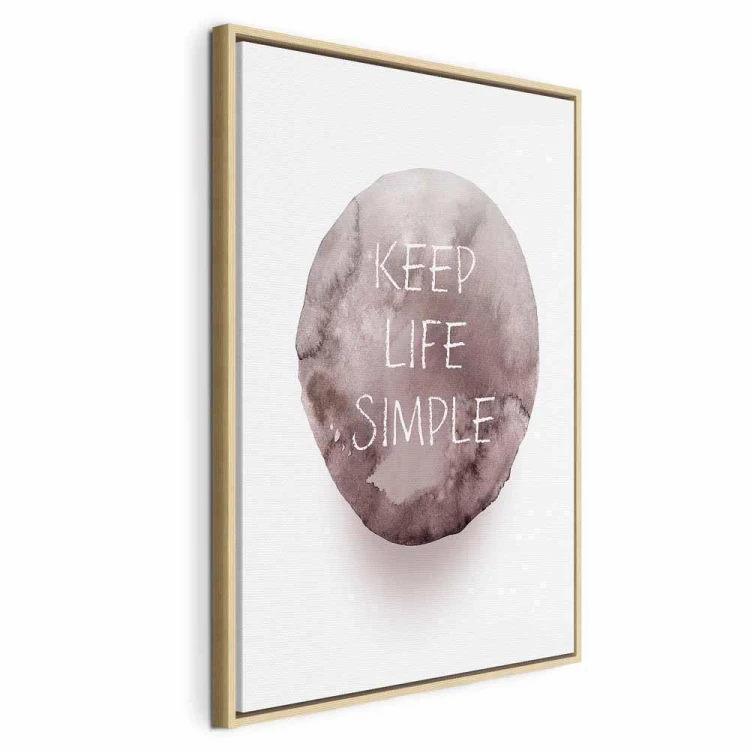 Obraz - Keep Life Simple (1-częściowy) pionowy