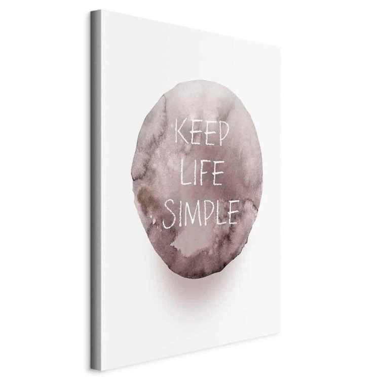 Obraz - Keep Life Simple (1-częściowy) pionowy