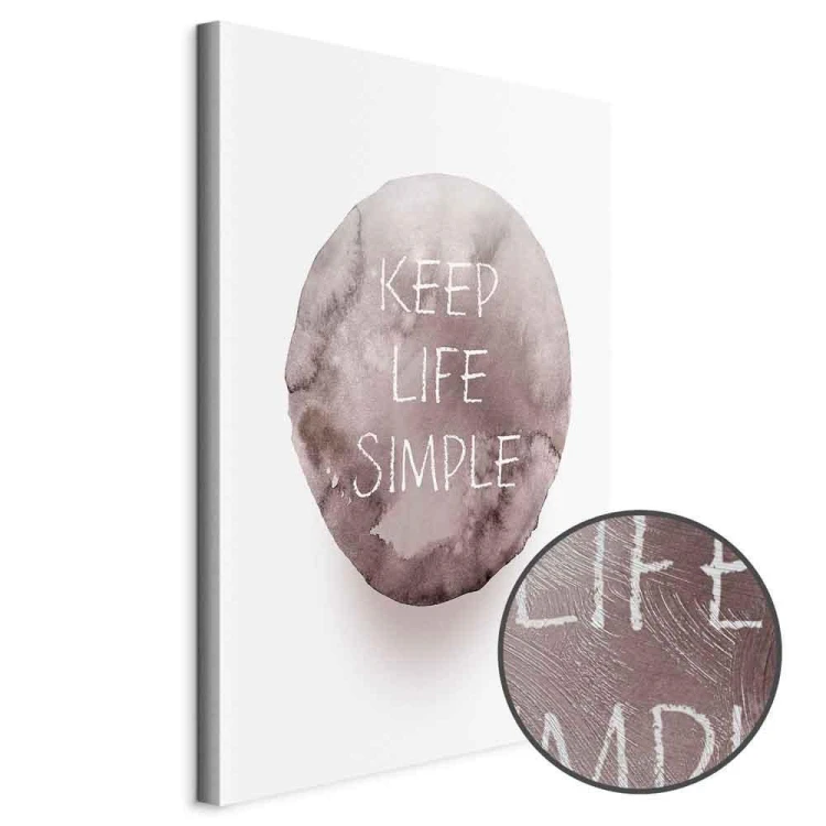 Obraz - Keep Life Simple (1-częściowy) pionowy