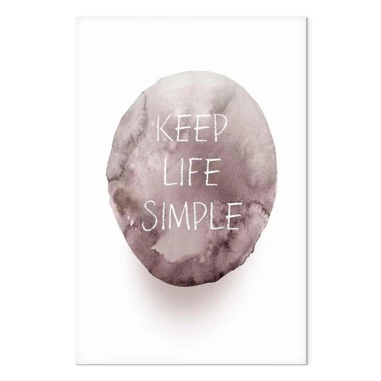 Obraz - Keep Life Simple (1-częściowy) pionowy