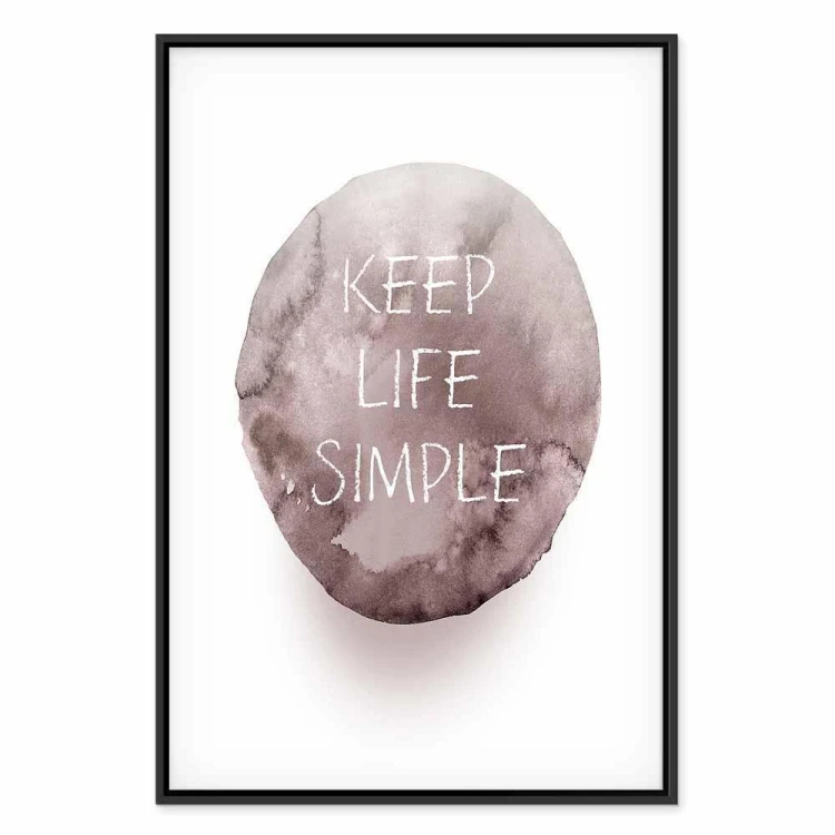 Obraz - Keep Life Simple (1-częściowy) pionowy