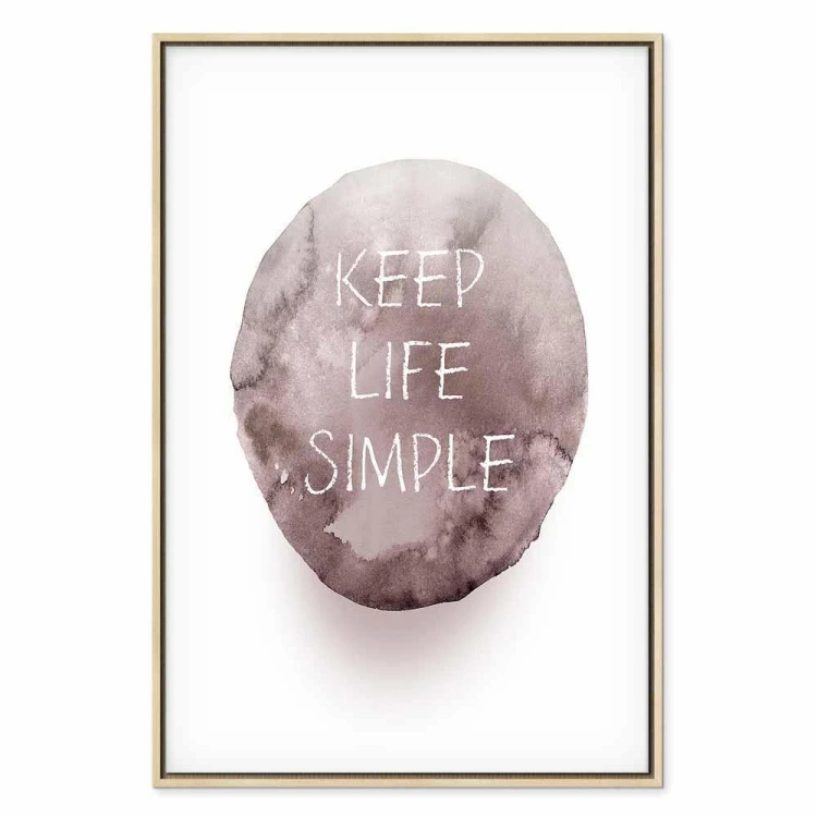 Obraz - Keep Life Simple (1-częściowy) pionowy