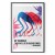 Plakat - Kolorowa repetycja - trzy sylwetki flamingów i inspirującym cytatem