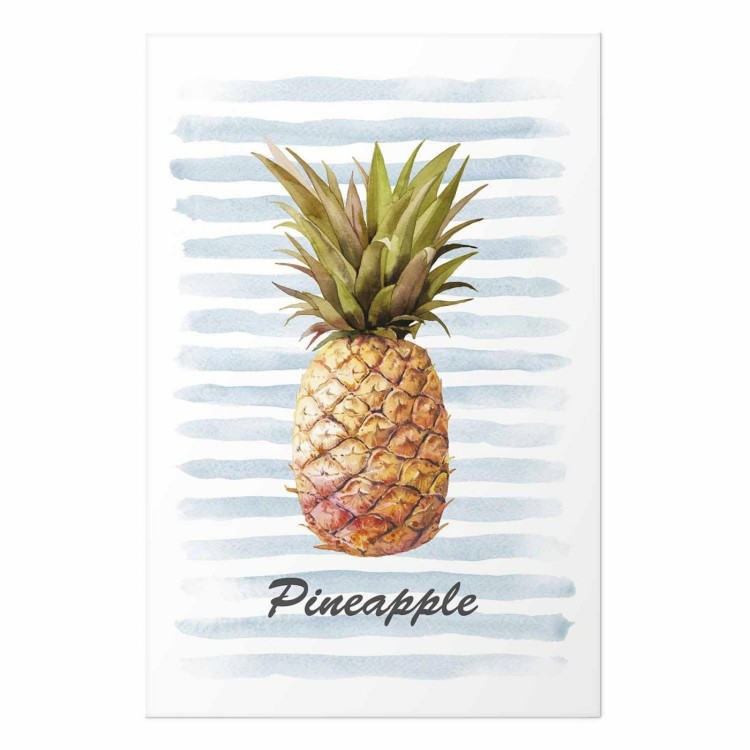 Plakat - Ananas i paski