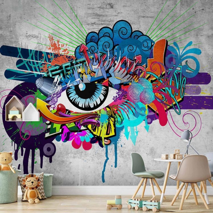 Fototapeta - Graffiti eye