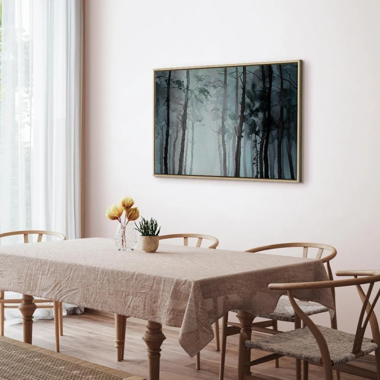 Obraz - Zamglony las (1-częściowy) szeroki