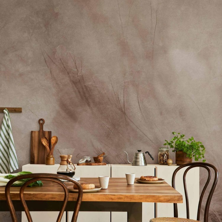 Fototapeta - Abstrakcja scandi boho - delikatna kompozycja z napisami i kwiatami