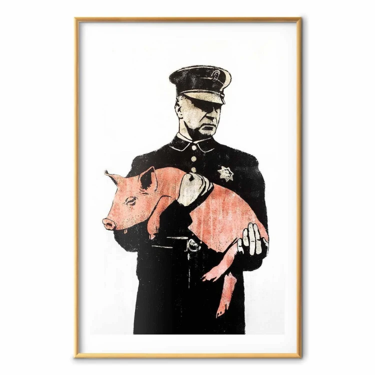 Plakat - Policyjna świnia