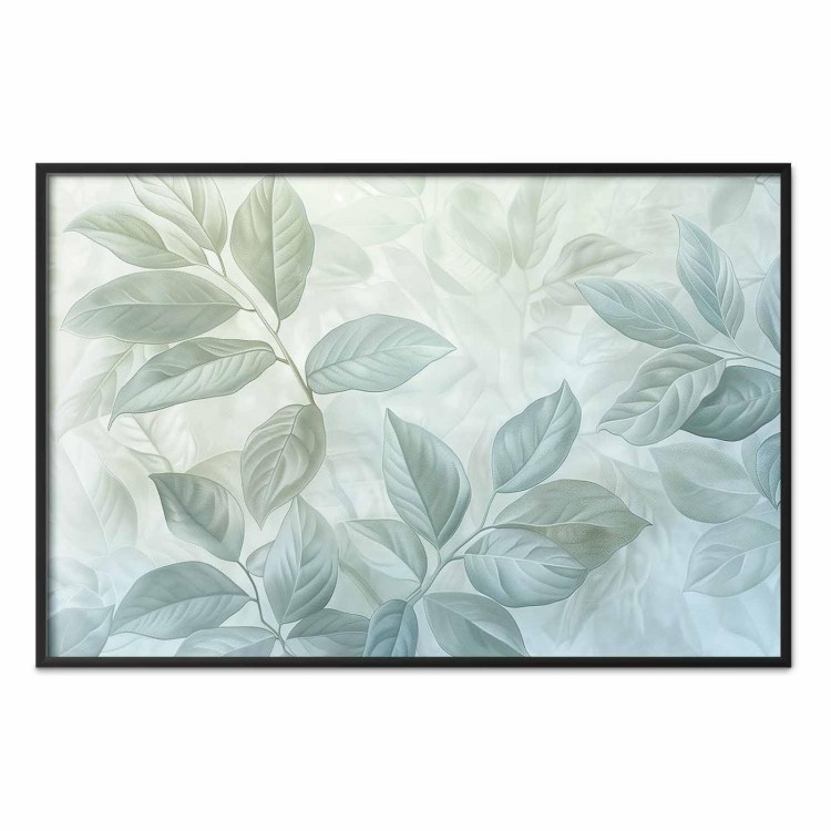 Plakat - Miętowe liście duży botaniczny motyw