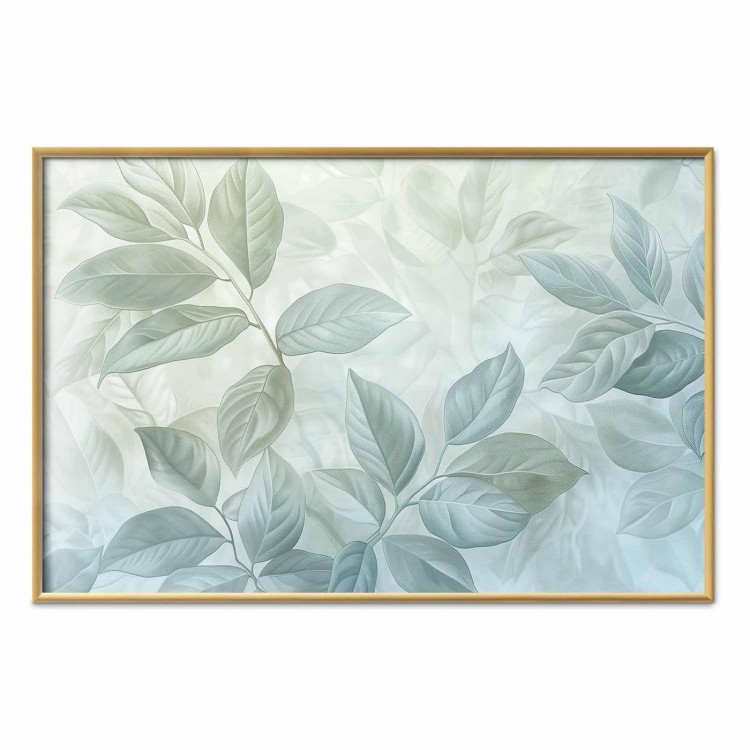 Plakat - Miętowe liście duży botaniczny motyw