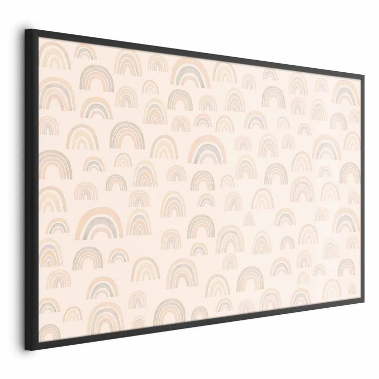 Plakat - Pastelowe tęcze