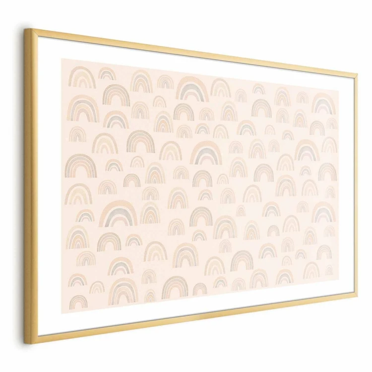 Plakat - Pastelowe tęcze