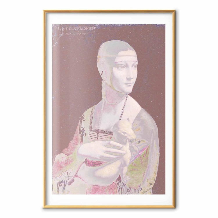 Plakat - Pastelowa dama